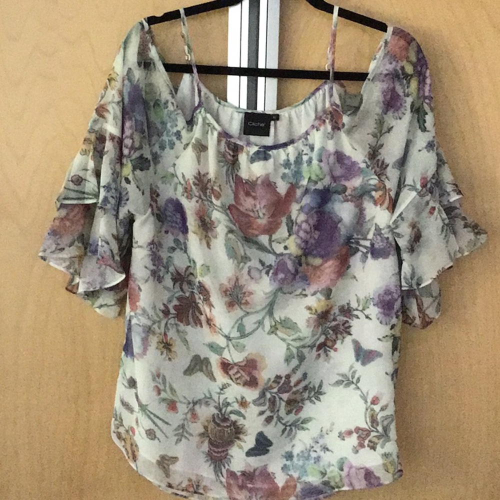 Cold shoulder XL  breezy blouse